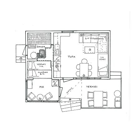 Chalet Pieni Merenrantamokki 38m² Nagu